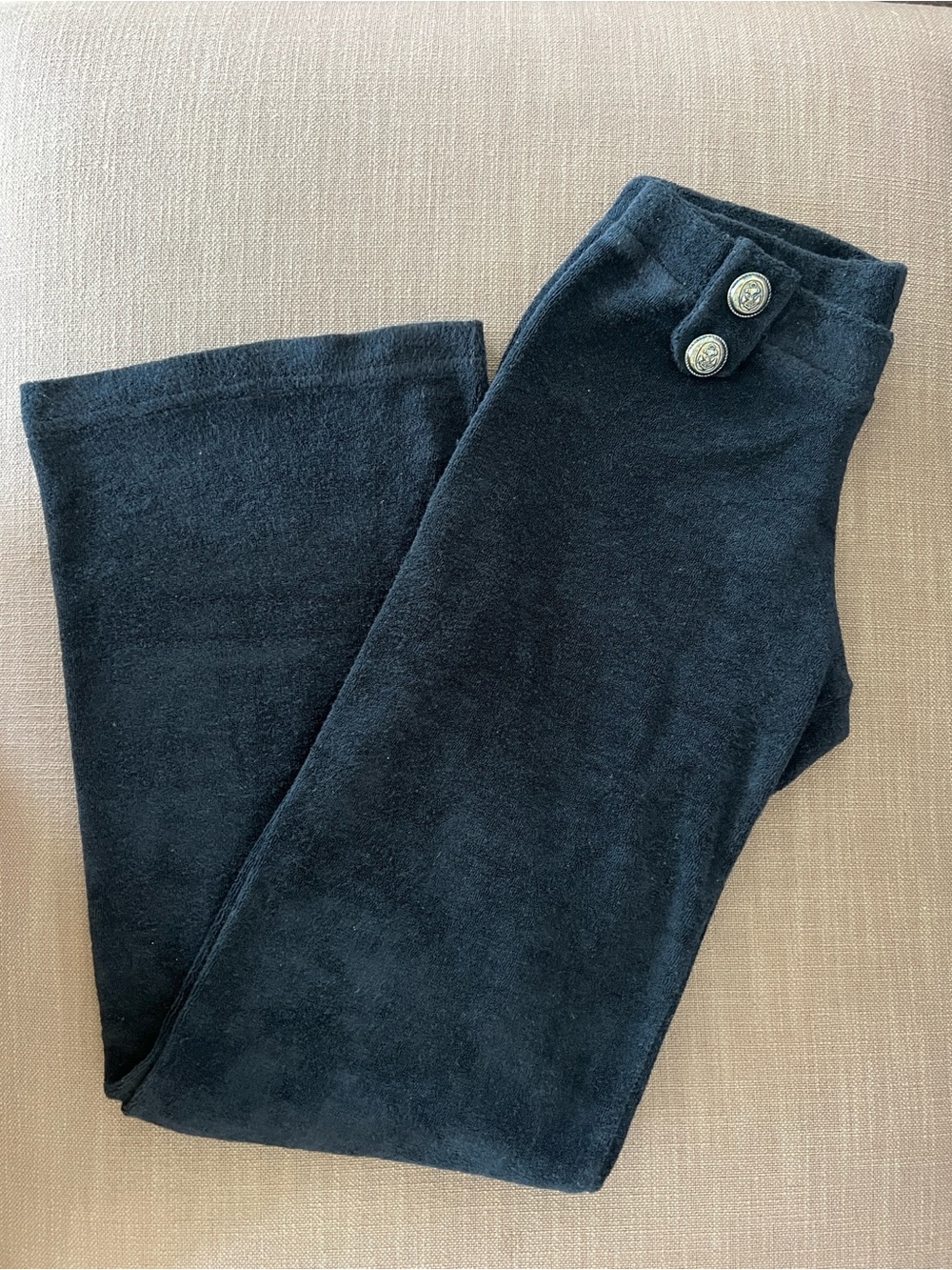 SOLOW French Terry Sailor Flare Pants